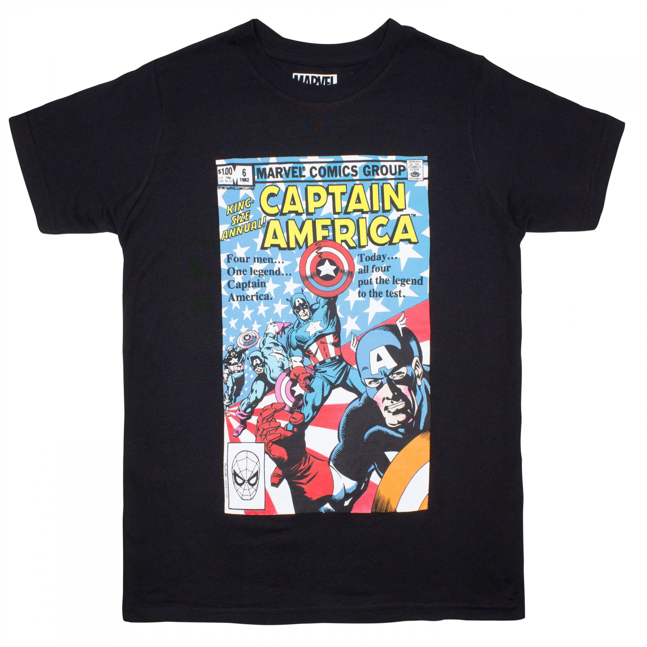 Captain America "King-Size Annual!" 1982 Marvel Comic Cover T-Shirt